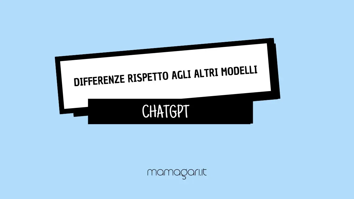 differenze rispetto agli altri modelli